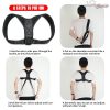 Sn-660 Smart Care Brand Posture Corrector Upper Back Support Strong Grip Shoulder Support Relief And Back Pain Relief Belt – Adjustable Posture Support Brace For Men And Women