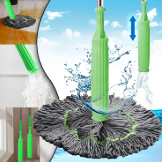 Fiber Fabric Self-twisting Dehydrated Mop | Hard Floor Cleaning Mop