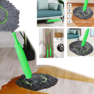 Fiber Fabric Self-twisting Dehydrated Mop | Hard Floor Cleaning Mop