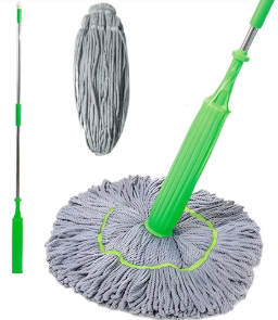 Fiber Fabric Self-twisting Dehydrated Mop | Hard Floor Cleaning Mop