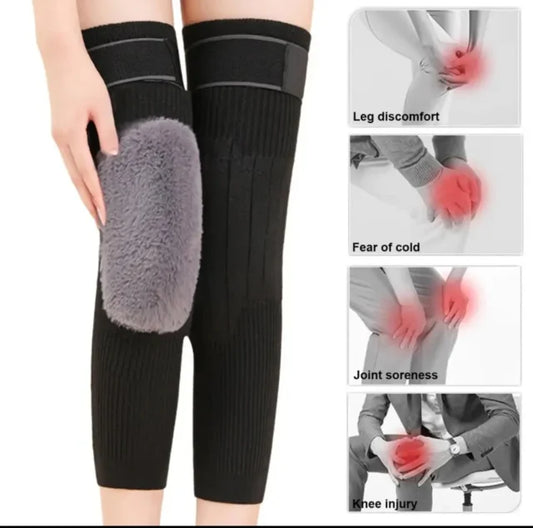 Wool Knee Warmer Unisex Knee Pads With Strap